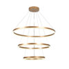 InLight Κρεμαστό φωτιστικό LED 100W 3CCT (by switch on base) 6095-A-Golden