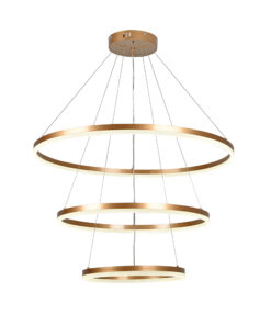 InLight Κρεμαστό φωτιστικό LED 100W 3CCT (by switch on base) 6095-A-Golden