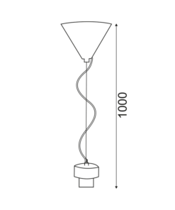 ΑΝΑΡΤΗΣΗ ΜΑΥΡΗ ΜΕΤΑΛΛΙΚΗ ΒΑΣΗ & ΜΑΥΡΟ ΥΦΑΣΜΑΤΙΝΟ ΚΑΛΩΔΙΟ Ε27 ACA – 2800BB