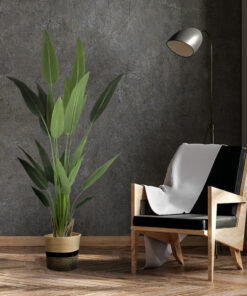 GloboStar® Artificial Garden HYDRA 20206 Διακοσμητικό Πλεκτό Καλάθι – Κασπώ Γλάστρα – Flower Pot Μπεζ με Μαύρο Π25cm x Υ25cm