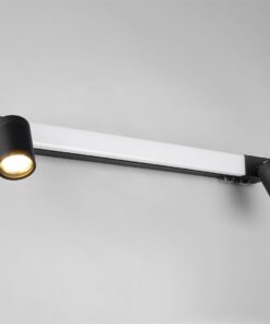 Φωτιστικό Μπάνιου Καθέφτη Enrico LED 6.5W 2300+3000+4000K Μαυρο με Σποτ 2xGU10 IP44 Trio Lighting – 281470332