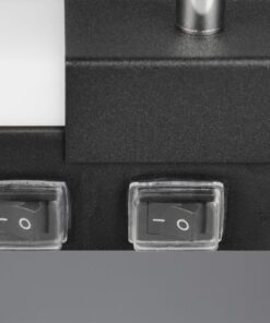 Φωτιστικό Μπάνιου Καθέφτη Enrico LED 6.5W 2300+3000+4000K Μαυρο με Σποτ 2xGU10 IP44 Trio Lighting – 281470332