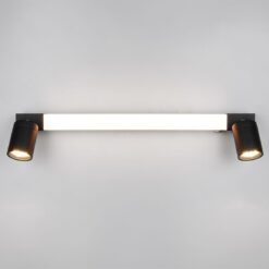 Φωτιστικό Μπάνιου Καθέφτη Enrico LED 6.5W 2300+3000+4000K Μαυρο με Σποτ 2xGU10 IP44 Trio Lighting – 281470332
