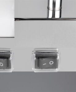 Φωτιστικό Μπάνιου Καθέφτη Enrico LED 9W 2300+3000+4000K Νικελ με Σποτ 2xGU10 IP44 Trio Lighting – 281479306