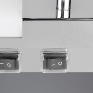 Φωτιστικό Μπάνιου Καθέφτη Enrico LED 9W 2300+3000+4000K Νικελ με Σποτ 2xGU10 IP44 Trio Lighting – 281479306