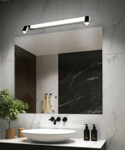 Φωτιστικό Μπάνιου Καθέφτη Enrico LED 9W 2300+3000+4000K Νικελ με Σποτ 2xGU10 IP44 Trio Lighting – 281479306