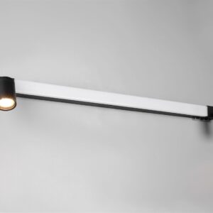 Φωτιστικό Μπάνιου Καθέφτη Enrico LED 9W 2300+3000+4000K Μαυρο με Σποτ 2xGU10 IP44 Trio Lighting – 281479332
