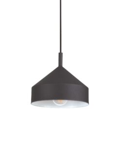 IDEAL LUX Κρεμαστό Φωτιστικό YURTA 1xE27 Μαύρου Χρώματος – 281568