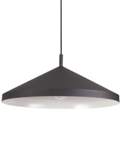 IDEAL LUX Κρεμαστό Φωτιστικό YURTA Μαύρου Χρώματος – 281582