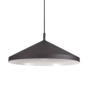 IDEAL LUX Κρεμαστό Φωτιστικό YURTA Μαύρου Χρώματος – 281582