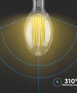 LED Λάμπα E27 24W Filament ED120 Clear V-TAC 310° 4000lm Φυσικό 4000Κ – 2816