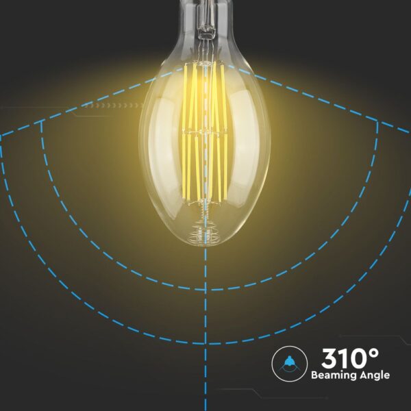 LED Λάμπα E27 24W Filament ED120 Clear V-TAC 310° 4000lm Φυσικό 4000Κ – 2816