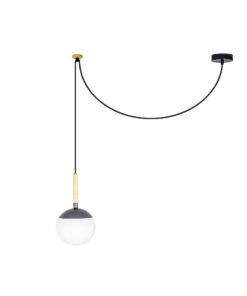 Faro Barcelona MINE PC Κρεμαστό Φωτιστικό Σκούρου Γκρι Χρώματος- 28210