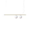 IDEAL LUX Κρεμαστό Φωτιστικό PERLINE 2xG9 Χρυσού Χρώματος – 282107