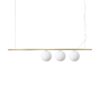 IDEAL LUX Κρεμαστό Φωτιστικό PERLINE 3xG9 Χρυσού Χρώματος – 282114