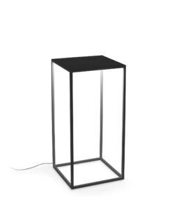 IDEAL LUX Φωτιστικό Δαπέδου Βεράντας IPOTESI LED 16W 3000K IP44 Μαύρου Χρώματος – 282251