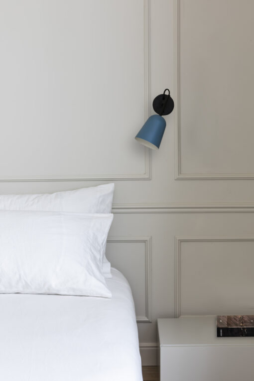 Faro Barcelona STUDIO WALL LAMP BLUE SHADE 1xE14 – 28274FR