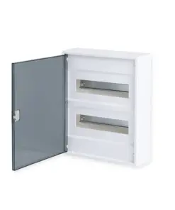 ΗΛ.ΠΙΝΑΚΑΣ ΠΛΑΣΤΙΚΟΣ ΕΠΙΤΟΙΧΟΣ 24 ΘΕΣΕΙΣ ΔΙΑΦΑΝΗ ΠΟΡΤΑ 2 ΣΕΙΡΕΣ IP 40 ACA – 282N24ALFA