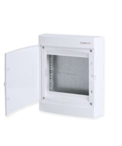 Επιτοίχιος Πίνακας Πλαστικός για Συσκευές Πολυμέσων & Τηλεπικοινωνιών με Λευκή Πόρτα IP40 361X287X112mm ACA – 282N24CWIT