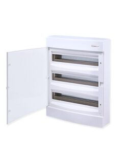 Επίτοιχος Πίανακας Πλαστικός 54 Θέσεων 3 Σειρών με Λευκή Πόρτα ACA – 282N3X18CW