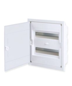 Πίνακας Χωνευτός Πλαστικός με Λευκή Πόρτα 2 Σειρών 24 Θέσεων ACA – 282U24AW