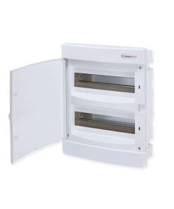 Πίνακας Χωνευτός IP40 Με Διάφανη πλαστική Πόρτα 2 Σειρών 24 Θέσεων U24C ACA – 2825- 282U24CW