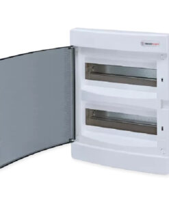 Χωνευτός Πίνακας Γυψοσανίδας 24 Θέσεων 2 Σειρών με Διάφανη Πλαστική Πόρτα IP40 Πλαστικό Πλαίσιο ACA – 282U24FP