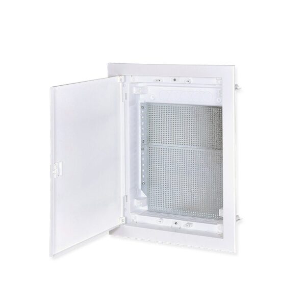 FLUSH MOUNTING ENCLOSURE FOR IT EQUIPMENT - 2 ROWS, WHITE DOOR IP30 IN63A 442X346X92mm ACA - 282U24FSWIT