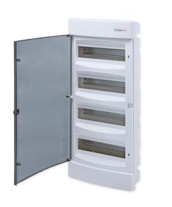 Χωνευτός Πίνακας Πλαστικός 48 Θέσεων 4 Σειρών με Διάφανη Πλαστική Πόρτα IP40 ACA – 282U48C