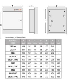 ΗΛ.ΠΙΝΑΚΑΣ ΠΛΑΣΤΙΚΟΣ ΧΩΝΕΥΤΟΣ 18 ΘΕΣΕΙΣ ΔΙΑΦΑΝΗ ΠΟΡΤΑ 1 ΣΕΙΡΑ IP40 ACA – 282U18C