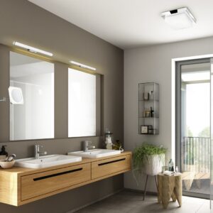 Φωτιστικό Τοίχου Trio Lighting LED 6,5W  Χρώμιο Μεταλλικό 680lm 3000K IP44 283270206