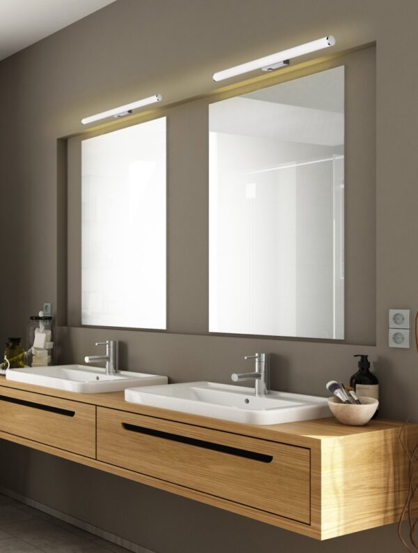 Φωτιστικό Τοίχου Trio Lighting LED 6,5W  Χρώμιο Μεταλλικό 680lm 3000K IP44 283270206