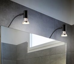 Φωτιστικό Τοίχου Trio Lighting GU10 Μαύρο Ματ Μεταλλικό IP44 – 283400132
