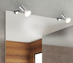 Φωτιστικό Τοίχου Trio Lighting GU10 Χρώμιο Μεταλλικό IP44 – 283500106