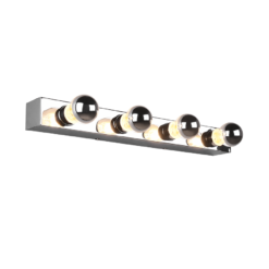 Φωτιστικό Τοίχου Trio Lighting 4xE27 Χρώμιο Μεταλλικό IP44 – 283600406