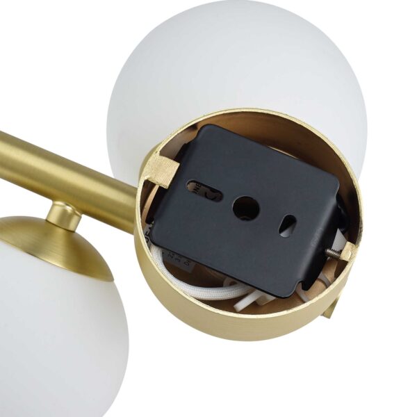 IDEAL LUX Επιτοίχιο Φωτιστικό PERLAGE 3xG9 Χρυσού Χρώματος – 322742