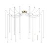 IDEAL LUX Κρεμαστό Φωτιστικό LUCCIOLA LED 16W 3000K Χρυσού Χρώματος – 284019