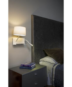 ΦΩΤΙΣΤΙΚΟ ΤΟΙΧΟΥ HANDY ΜΕ ΑΡΙΣΤΕΡΟ ΑΝΑΓΝΩΣΤΗ ΛΕΥΚΟ FARO – 28415