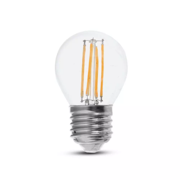 Λάμπα LED E27 G45 Filament 6W Ψυχρό λευκό 6400K Γυαλί διάφανο V-TAC - 2844