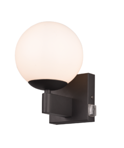 Επιτοίχιο Φωτιστικό Trio Lighting 1xE14 IP44 Μαύρου Χρώματος – 284270132