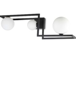 IDEAL LUX Φωτιστικό Οροφής ANGOLO 3xG9 Μαύρου Χρώματος – 284286