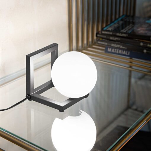 IDEAL LUX Επιτραπέζιο Φωτιστικό ANGOLO 1xG9 Μαύρου Χρώματος – 284316