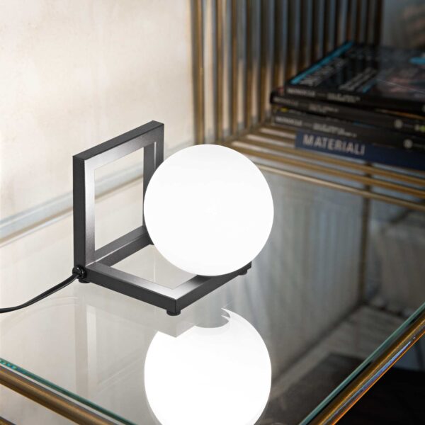 IDEAL LUX Επιτραπέζιο Φωτιστικό ANGOLO 1xG9 Μαύρου Χρώματος – 284316