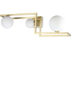 IDEAL LUX Φωτιστικό Οροφής ANGOLO 3xG9 Χρυσού Χρώματος – 284330