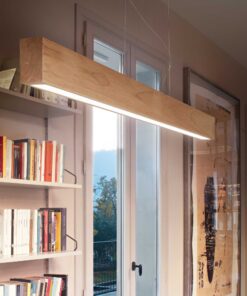 IDEAL LUX Κρεμαστό Φωτιστικό CRAFT LED 36W 3000K Χρώματος Ξύλου – 284460