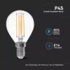 LED Λάμπα E14 P45 6W Filament V-TAC 300° 600lm Θερμό 3000K – 2845