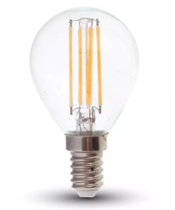 LED Λάμπα E14 P45 6W Filament V-TAC 300° 600lm Θερμό 3000K – 2845
