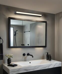 Φωτιστικό Μπάνιου Καθέφτη Περιστρεφόμενο Fabrizio LED 15.5W 1700lm CCT Dimmable Μαύρο IP44 Trio Lighting – 284779132