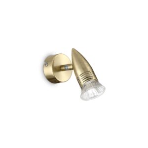 IDEAL LUX Απλίκα Τοίχου ALFA 1xGU10 Χρυσού Χρώματος – 285009