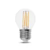Λάμπα LED E27 G45 Filament 6W Θερμό λευκό 3000K Γυαλί διάφανο (130 LM/W) V-TAC – 2851